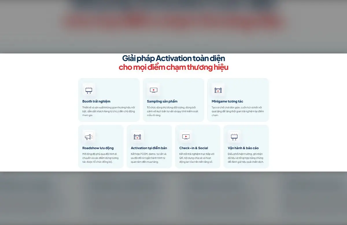 Giải pháp Activation toàn diện